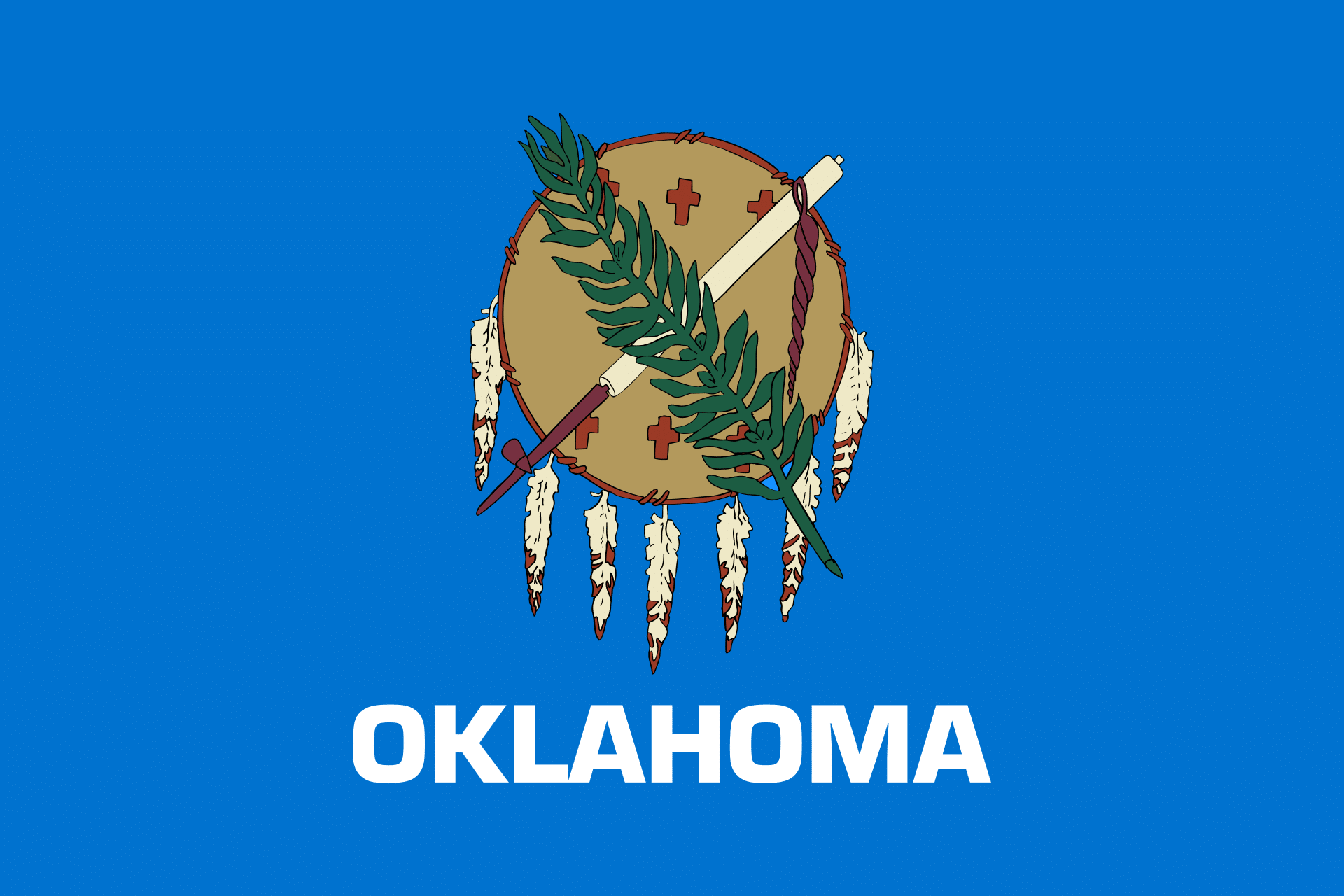Oklahoma's state flag Welcome