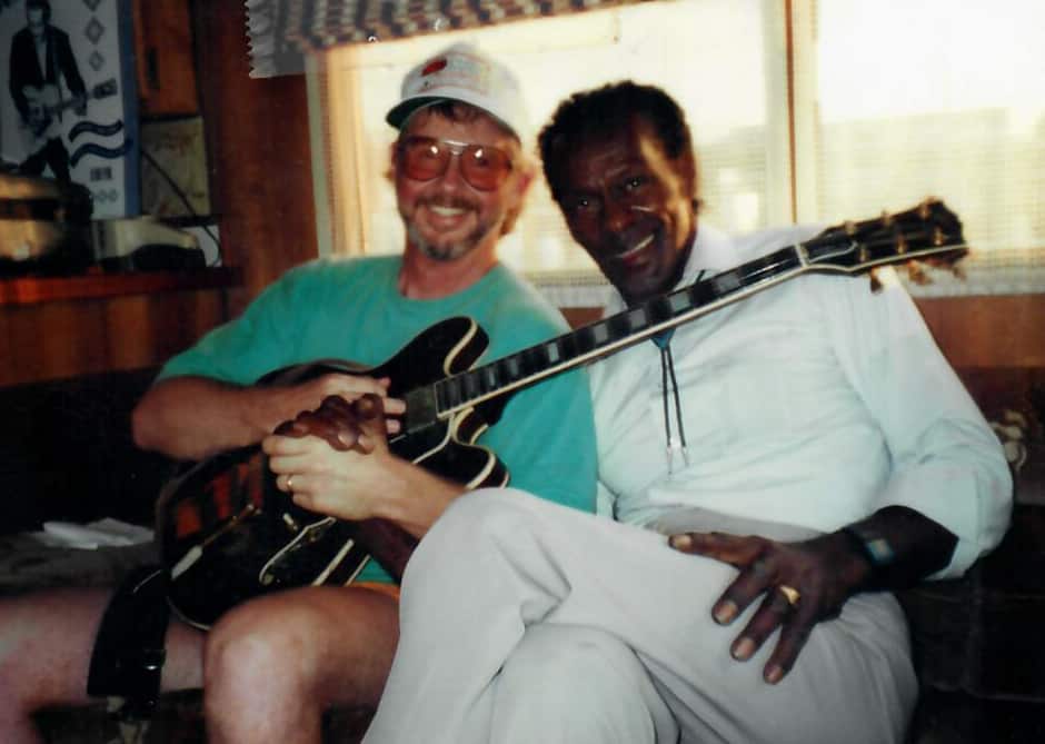 Larry Shaeffer with Chuck Berry