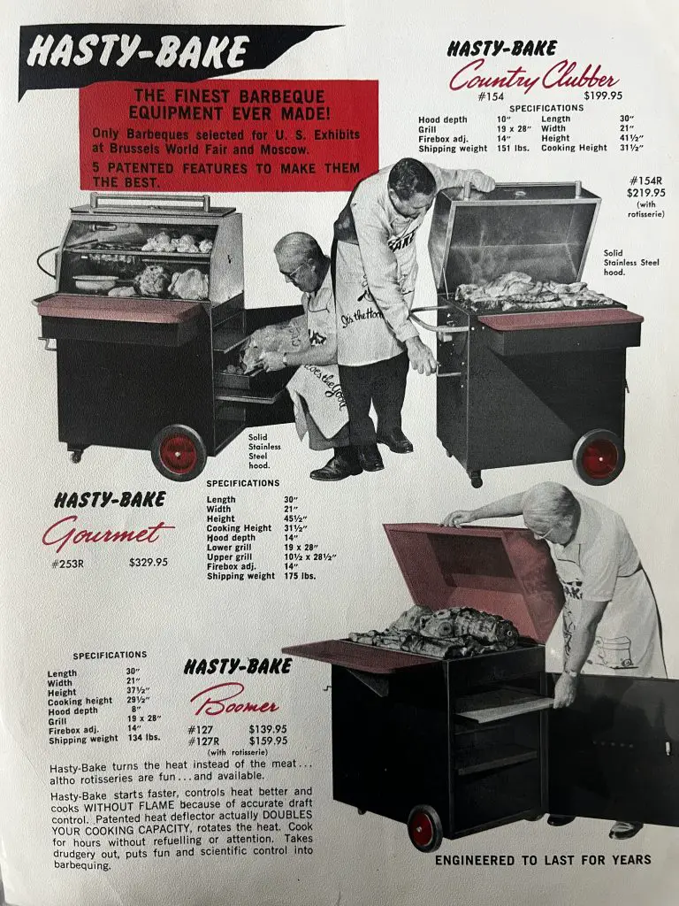 Historic Hasty Bake Ad or Manual
