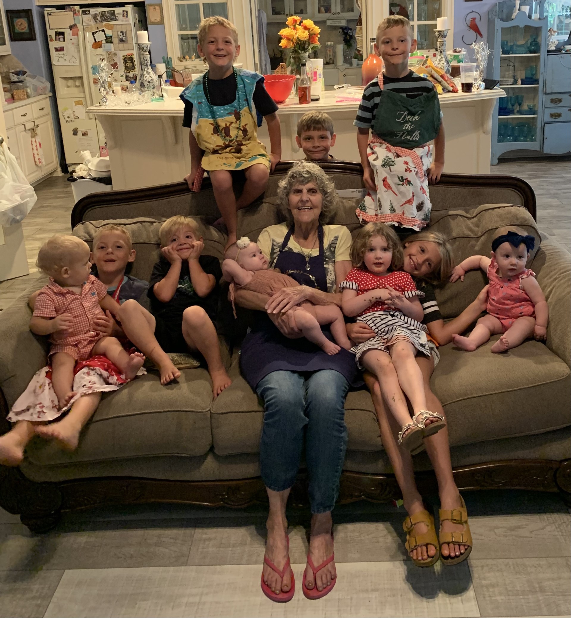 Osage Heritage Sammie with her grandchildren
